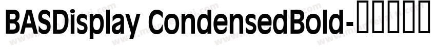 BASDisplay CondensedBold字体转换